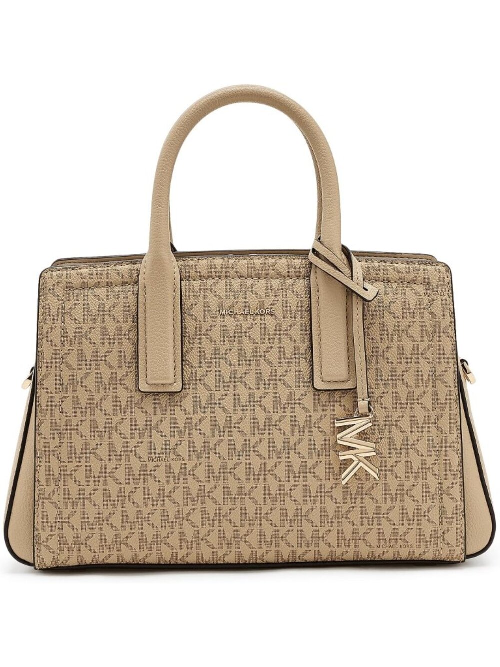 Women Gold tone Khaki  Handbag Shoulder Crossbody Purse Top Handle Bag